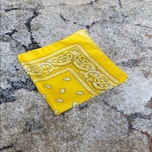 Brand new yellow bandanna